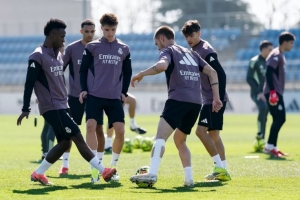 皇马官方：米利唐加入部分合练，，，，姆巴佩、贝林厄姆等人继续恢复_24直播网