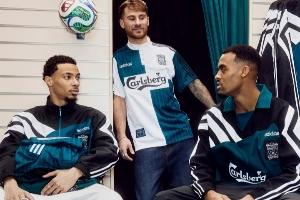 利物浦推出复古系列，，，，，，致敬1995/96赛季客场球衣_24直播网