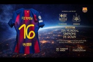 支持患唐氏综合症女孩！对阵纽卡，，，巴萨将身披她设计字体的球衣_24直播网