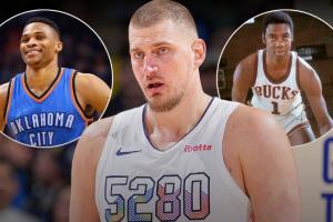 剩9场仅需51助攻！约基奇有望成为历史首位一连两年场均三双中锋_24直播网