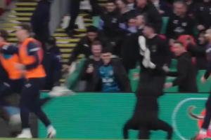 兴奋过头！曼城进球后助教图雷一头栽进球。。。。。，，，，福登看了一眼没管_24直播网