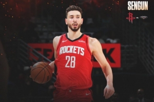 统治级体现！火箭官方宣布申京本场36+14+7数据海报_24直播网