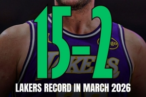 状态正佳！湖人三月份打了17场角逐 战绩15胜2负_24直播网