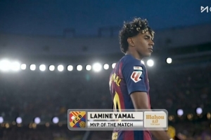 满分中选官方最佳！亚马尔本场1球2助攻 12过人8乐成+3要害传球_24直播网