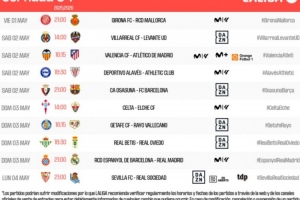 西甲第34轮：5月3日3点奥萨苏纳vs巴萨，，，5月4日3点西班牙人vs皇马_24直播网