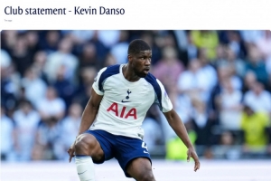 热刺就丹索遭歧视发声明：热刺禁止忍种族主义，，足球界也不会容忍_24直播网