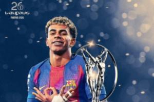 一连两年有斩获！官方：18岁亚马尔获劳伦斯年度最佳青年运发动奖_24直播网