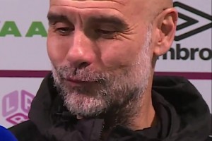 瓜迪奥拉直言哈兰德受伤部位“很特殊”：希望他妻子今晚会开心~_24直播网